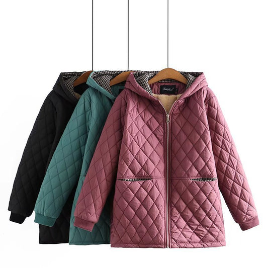 Plus Size Women's Cotton-padded Coat