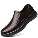 Spring and autumn casual men's leather shoes soft sole