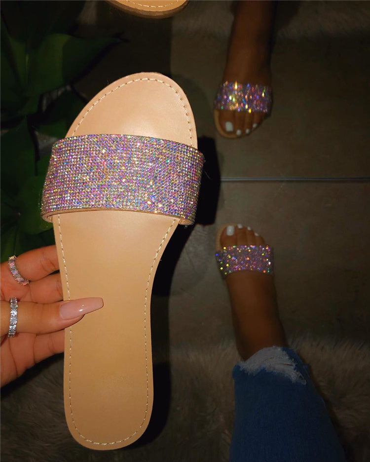 Rhinestone Beach Sandals