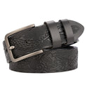 Carved Craft Men's Belt Fashion Cattlehide Leather Pant Belt