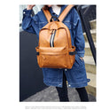 Men and women pu leather backpack