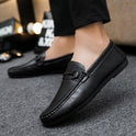 Casual Men's Solid Color Synthetic Leather Shoes