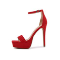 Square Toe Stiletto Heel High Heel Shoes With Bag Heel Fashion Sandals