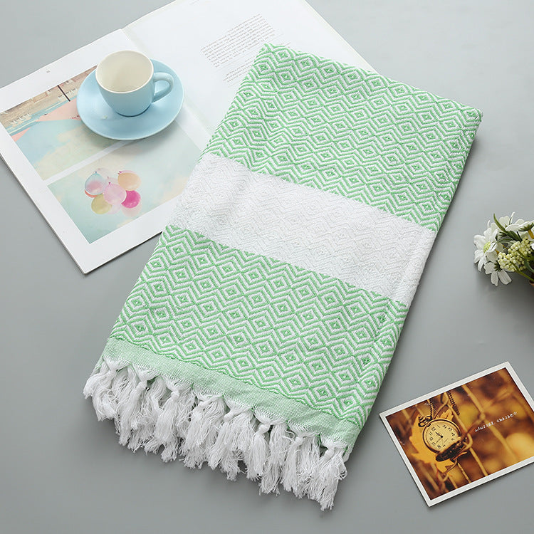 Handmade Tassel Blanket Turkish Beach Towel