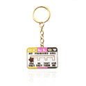 New Product My Social Pronoun Sliding Selection Cartoon Brooch Metal Keychains Pendant