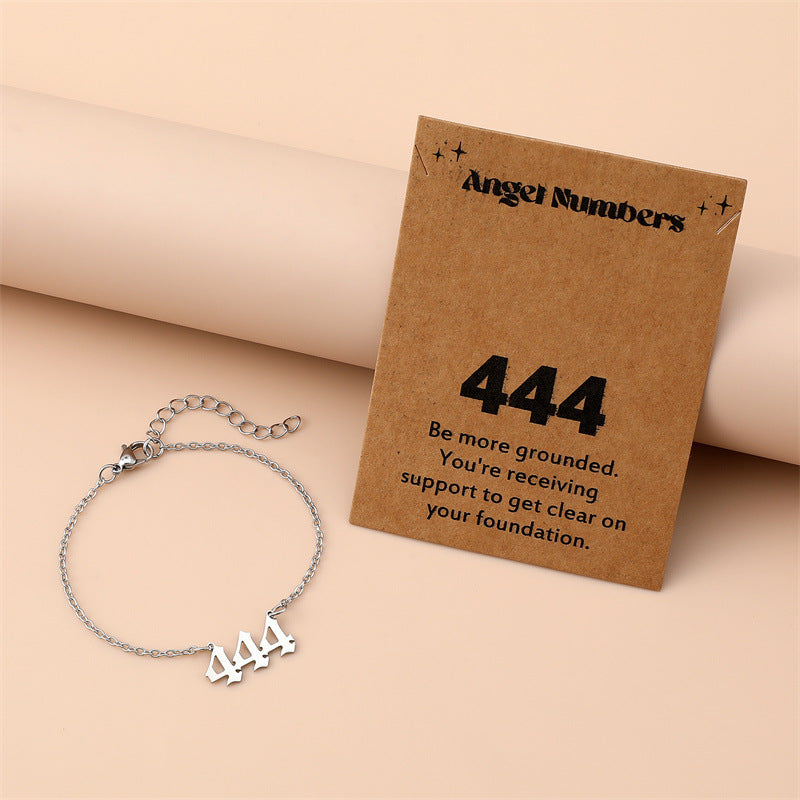 Creative Stainless Steel Angel Digital Bracelet For Women