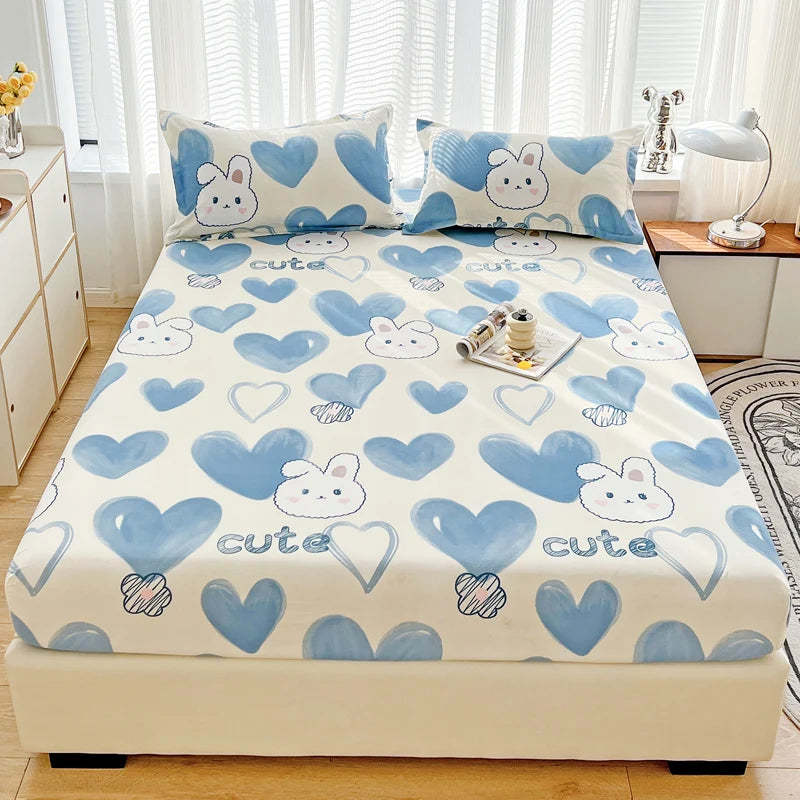 Dust Mattress Protective Cover Three-piece Bed Sheet Set