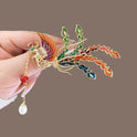 Phoenix Brooch Temperamental Tassels High Sense Ancient Style Han Chinese Clothing Cheongsam Accessories