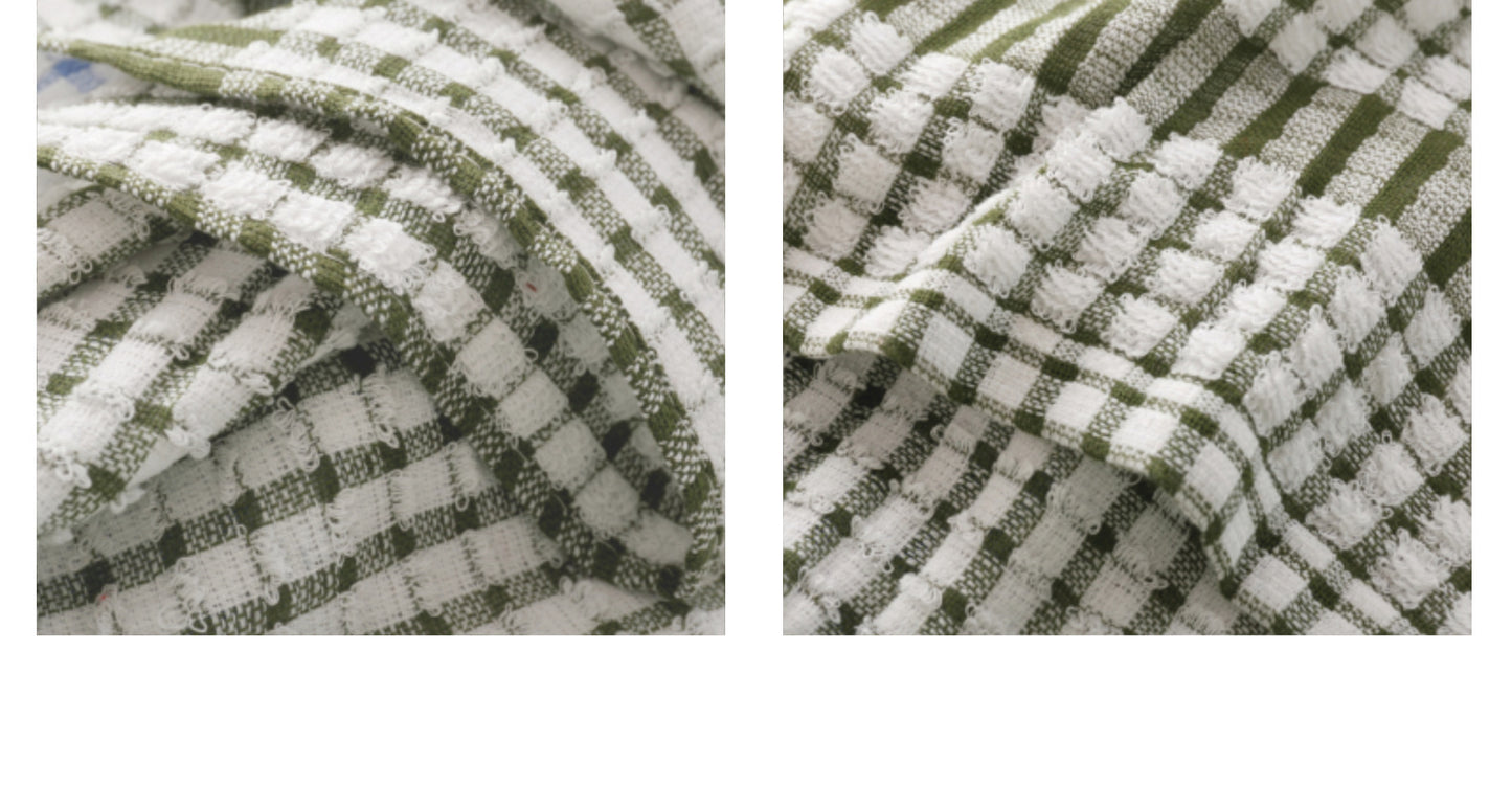 Cotton Plaid Kitchen Dish Towel