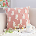 Plush Cute Ball Cute Rabbit Pillow Cover For Children's Room