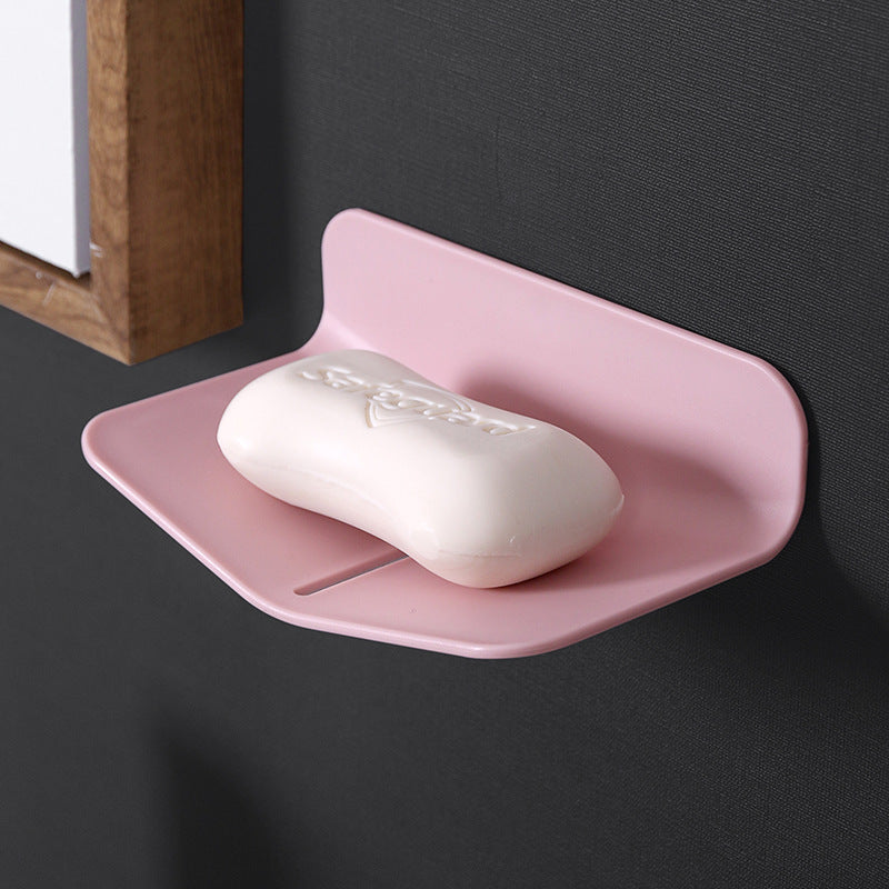 Wall-mounted V-shaped Soap Dish Without Perforation For Draining