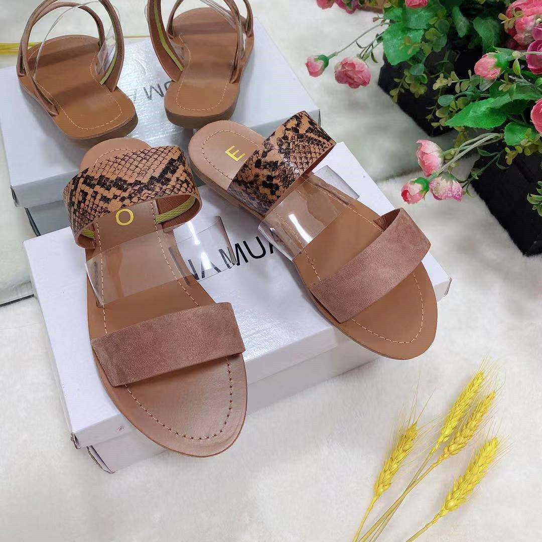 European And American Hot New Style Flat Shoes Fashionable Cross-border Slippers