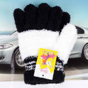 Half Fleece Children's Gloves Warm And Cute Candy Color