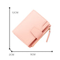 Short Multiple Card Slots Women's Wallet With Zipper