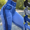 High Waist Fitness Pants For Women Close-fitting And Slim-fitting Denim Yoga Pants