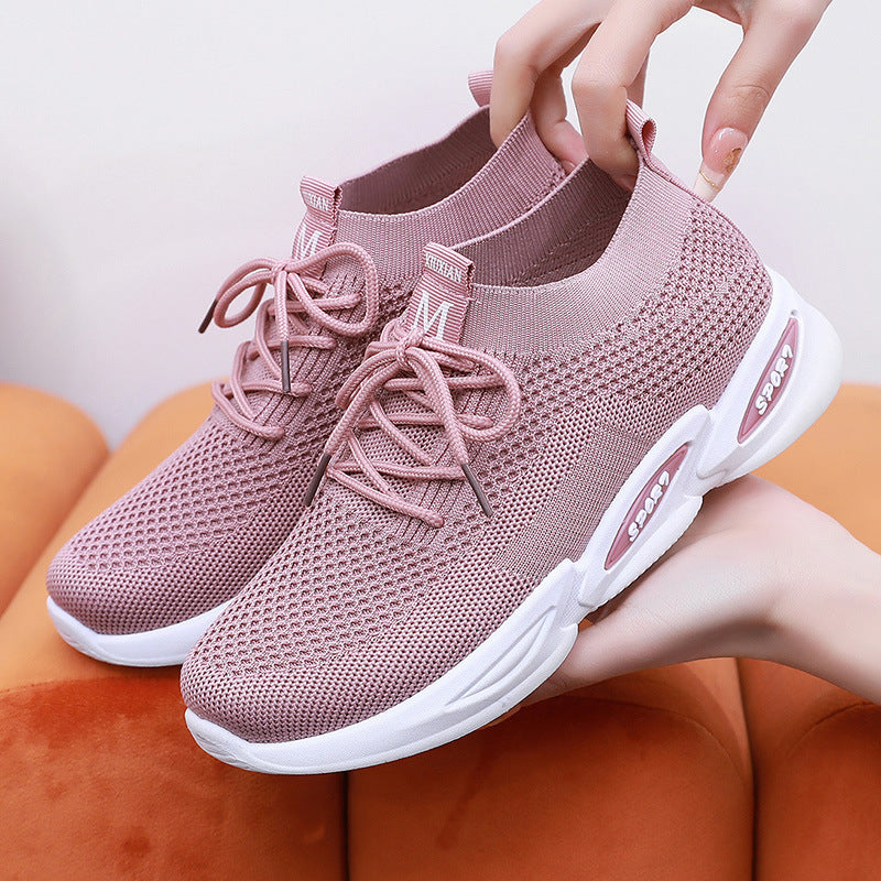 Women's Breathable Running Shoes Fly Weave Leisure Sports