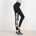 Women's Leggings Wish Foreign Trade Letter Printing Leggings Slim Pencil Pants DDK12