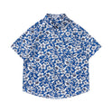 Retro Printed Shirt Short Sleeve Loose Design