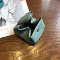 Coin Purse Women's Buckle First Layer Cowhide Coin Purse Key Case Carry Bag