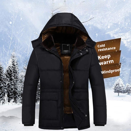 Middle-aged And Elderly Men's Cotton-padded Jacket