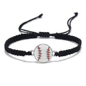 Braided Sport Bracelets, Sports Accessories Adjustable, Baseball, Volleyball, Basketball, Soccer, Football Jewelry For Fans, Ideal For Birthday Or Halloween Gifts