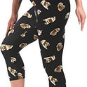 Slimming Cropped Pants High Waist Print Leggings