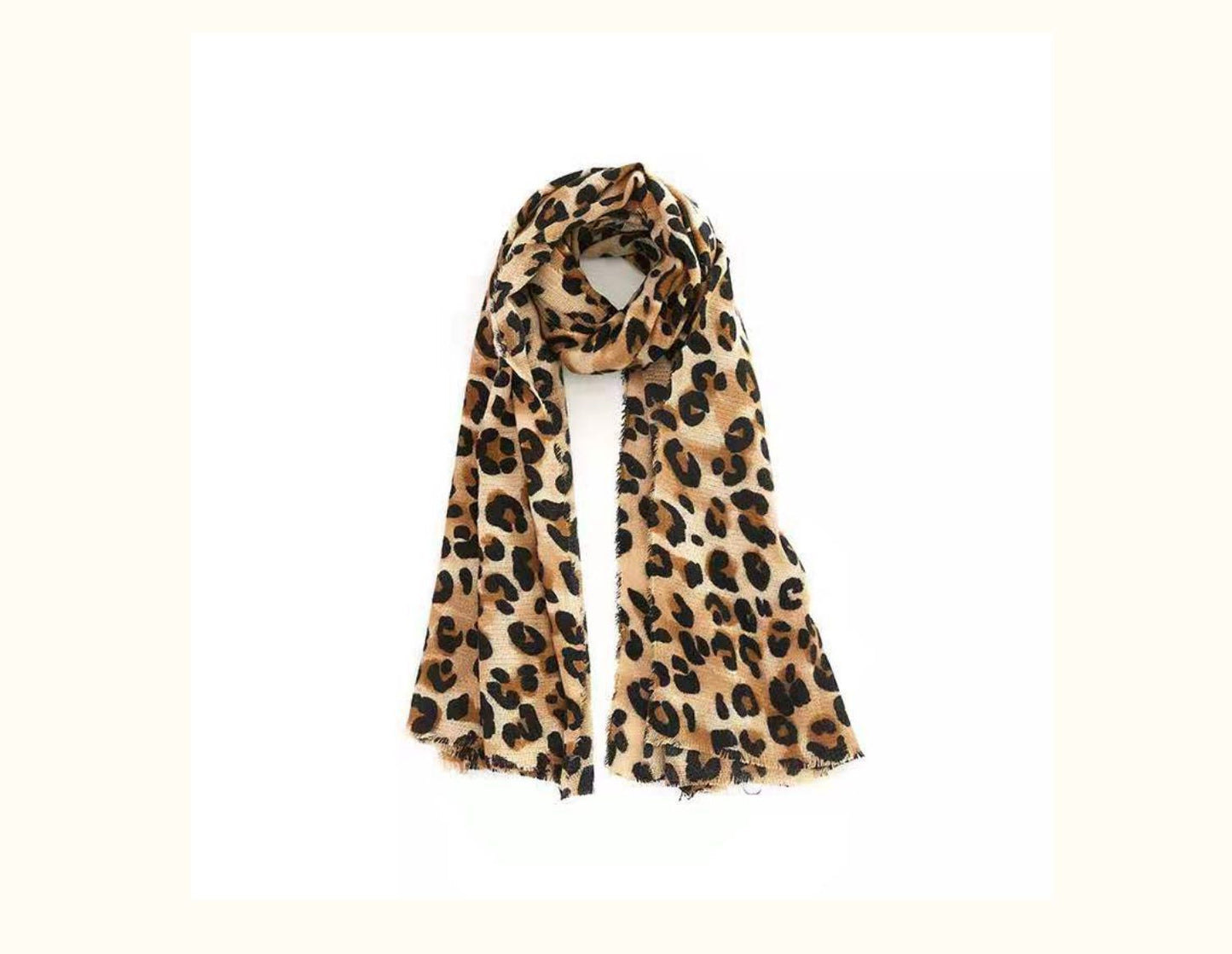 Autumn And Winter Leopard Print Artificial Cashmere Scarf