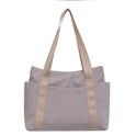 New Japanese Style Solid Color Tote Bag Shoulder Bag Casual Simple Canvas Handbag