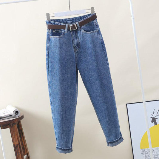 High Waist Harem Jeans Women's Autumn