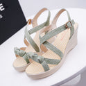 Fashion Korean Style Solid Color Sponge Cake With Fish Mouth Women's Sandals