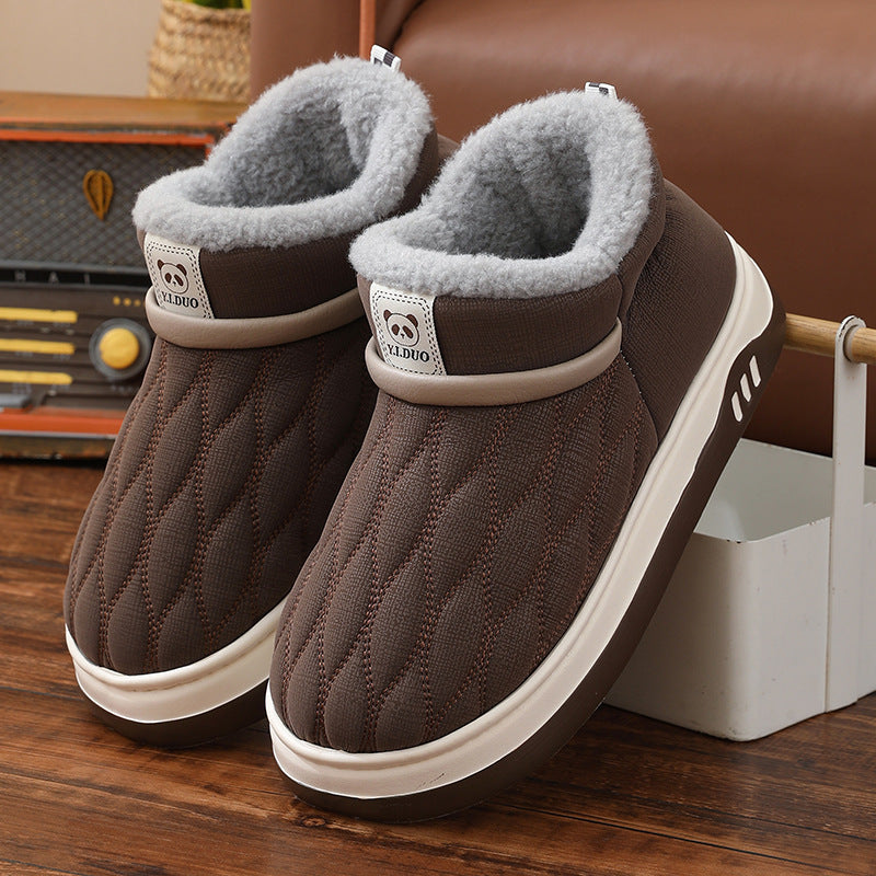 Winter Leather Waterproof Cotton Shoes Women