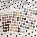 Morandi Earth Color Polka Dot Hand Account Seal Sticker