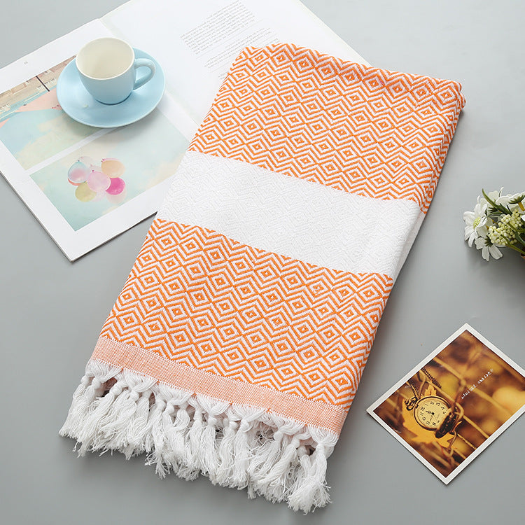 Handmade Tassel Blanket Turkish Beach Towel