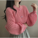 Women's Fashion Knitwear Sweater Short Coat