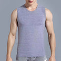 Men's Fashion Wide Shoulder Sports Round Neck Undershirt