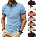 Business Colorblock All-matching T-shirt