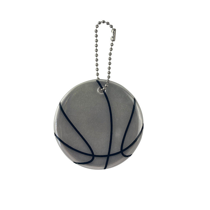 Basketball Reflective Pendant School Bag Ornament