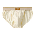 Loose Men's Solid Color Cotton Briefs