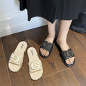 Women's Summer Outdoor Slippers New Non-slip Soft Bottom Internet Celebrity G Buckle Fashion