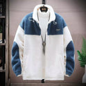 Winter Fleece Lined Padded Warm Keeping Cotton Coat Men's Cashmere Jacket