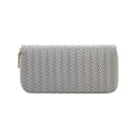 Zipped woven clutch