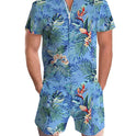 European and American men's summer short-sleeved suit