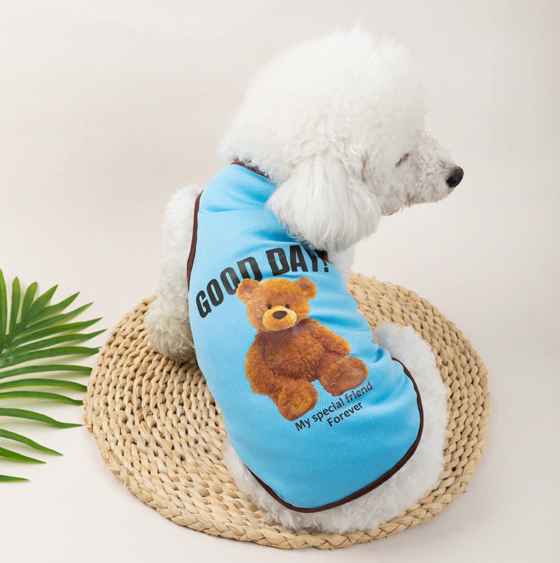 Breathable Thin Pet Clothes Summer Puppy Clothes Cat Clothes Dog Vest