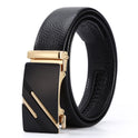 Men's Automatic Leather Buckle Business Belt