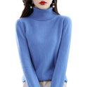 Lapel Sweater Women's Autumn And Winter Women's Solid Color Turtleneck Knitting Bottoming Shirt Sweater