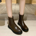 Women Flat Bottomed Martin Boots Stretched Thin