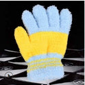 Half Fleece Children's Gloves Warm And Cute Candy Color