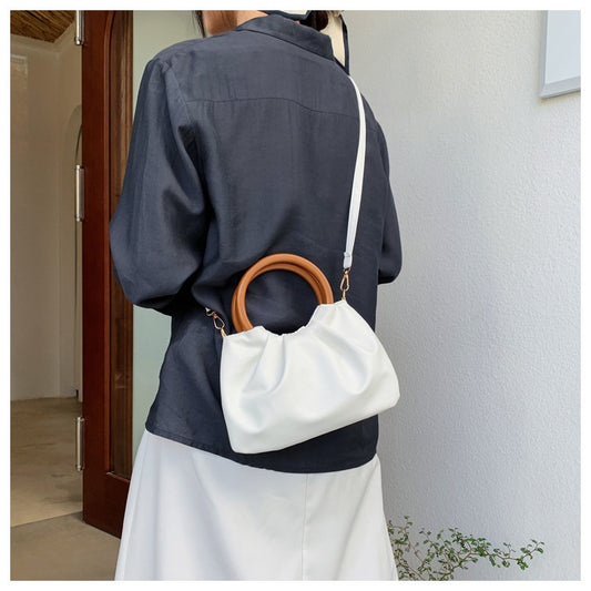 Cloud Bag Female Crossbody Fashion Pleated Small Bag