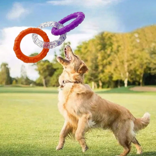 Floating Water Dog Toys Pet Flying Disk Training Ring Interactive Toy Puller Resistant Aggressive Chewing For Small Medium Dogs