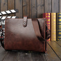 Men's Shoulder Messenger Bag Korean Style Casual Horizontal Retro